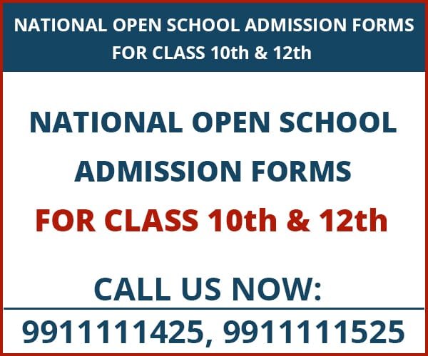national open school admission class 10th 12th banner64