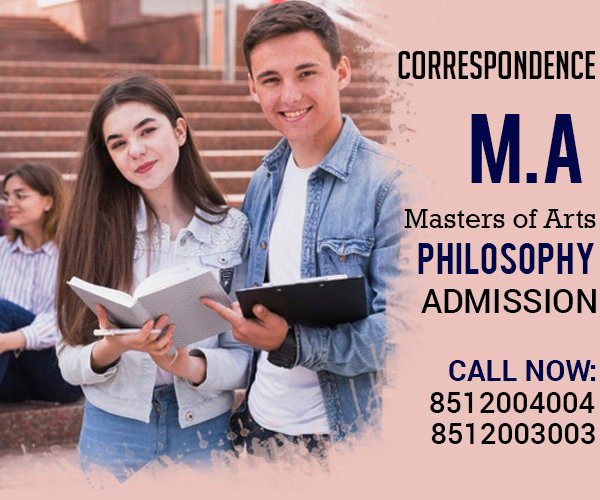 MA Philosophy Masters Degree Distance Education admission 2022-2023
